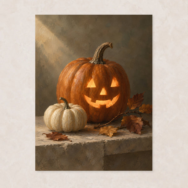 Pumpastilleben – Halloweenposter