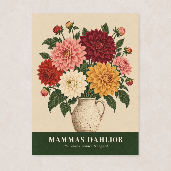 Mammas Dahlior – Poster