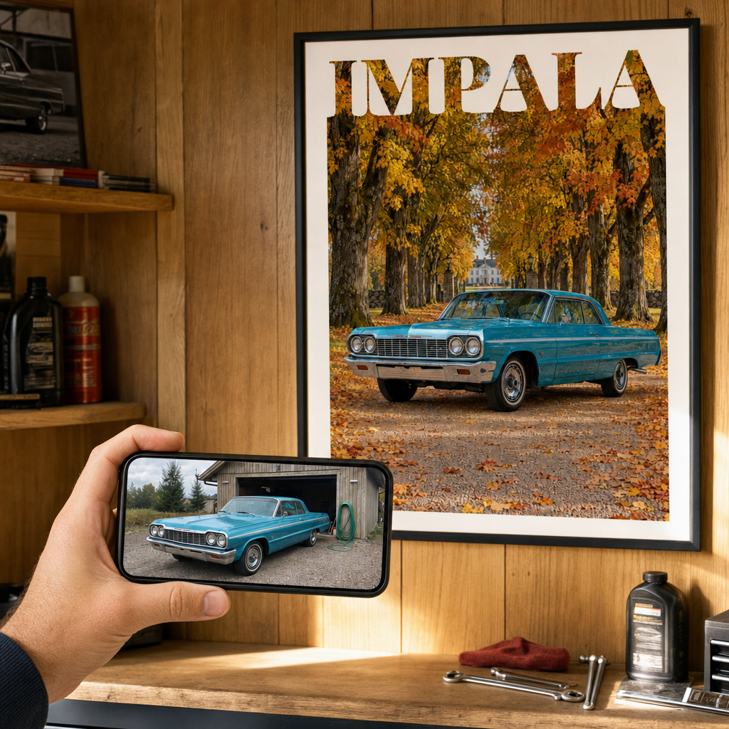 Ditt mobilfoto blir en tavla – hela bilen behålls