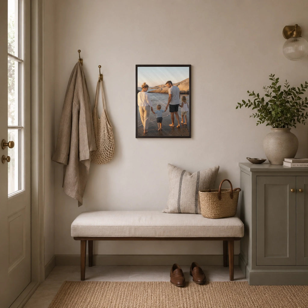 Fotoposter i färg med eget foto – Ett Ögonblick, i hallen