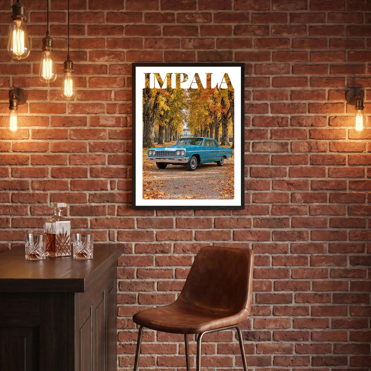 Bilporträtt i mancave