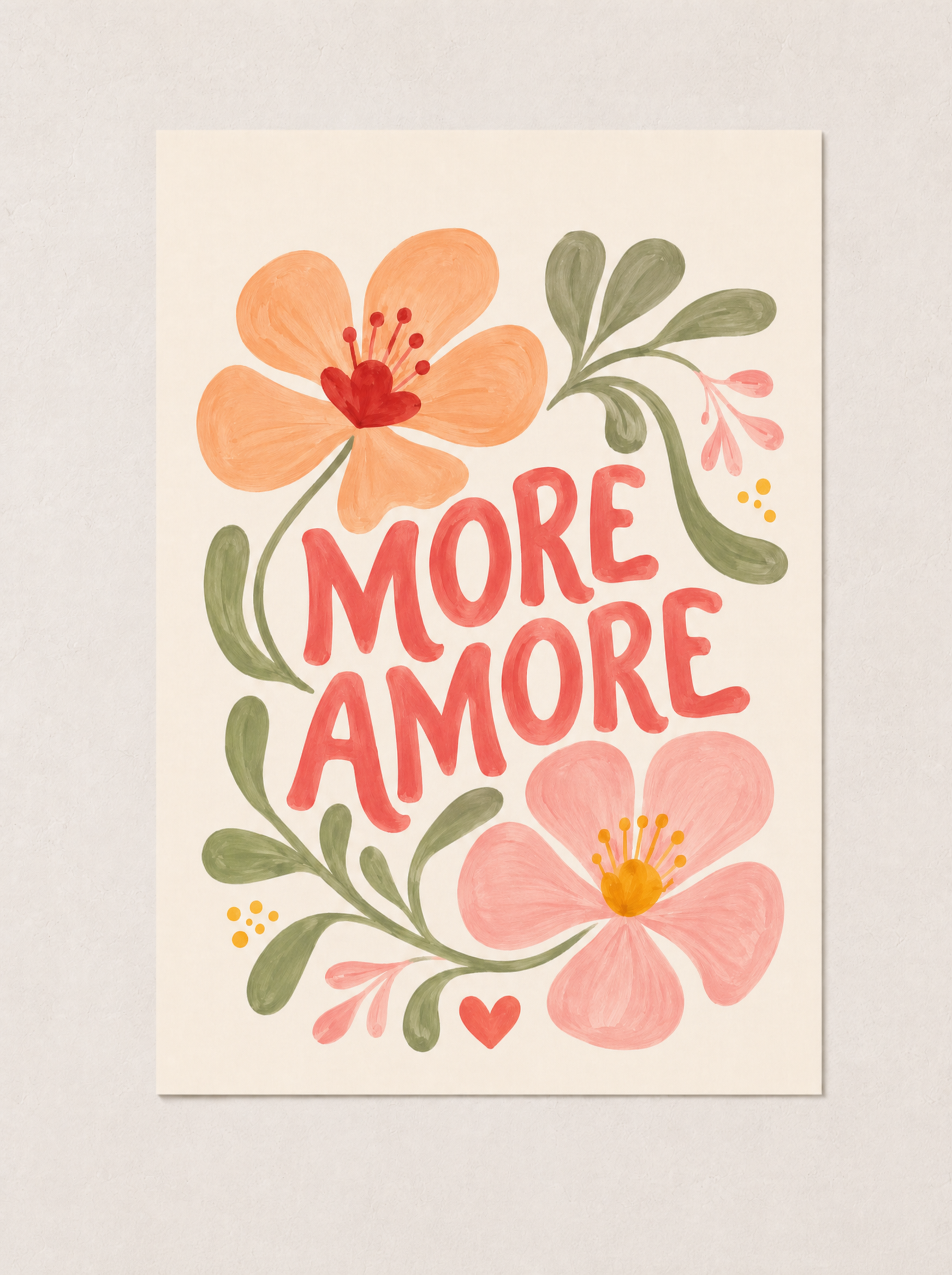 More Amore poster i ram – produktbild