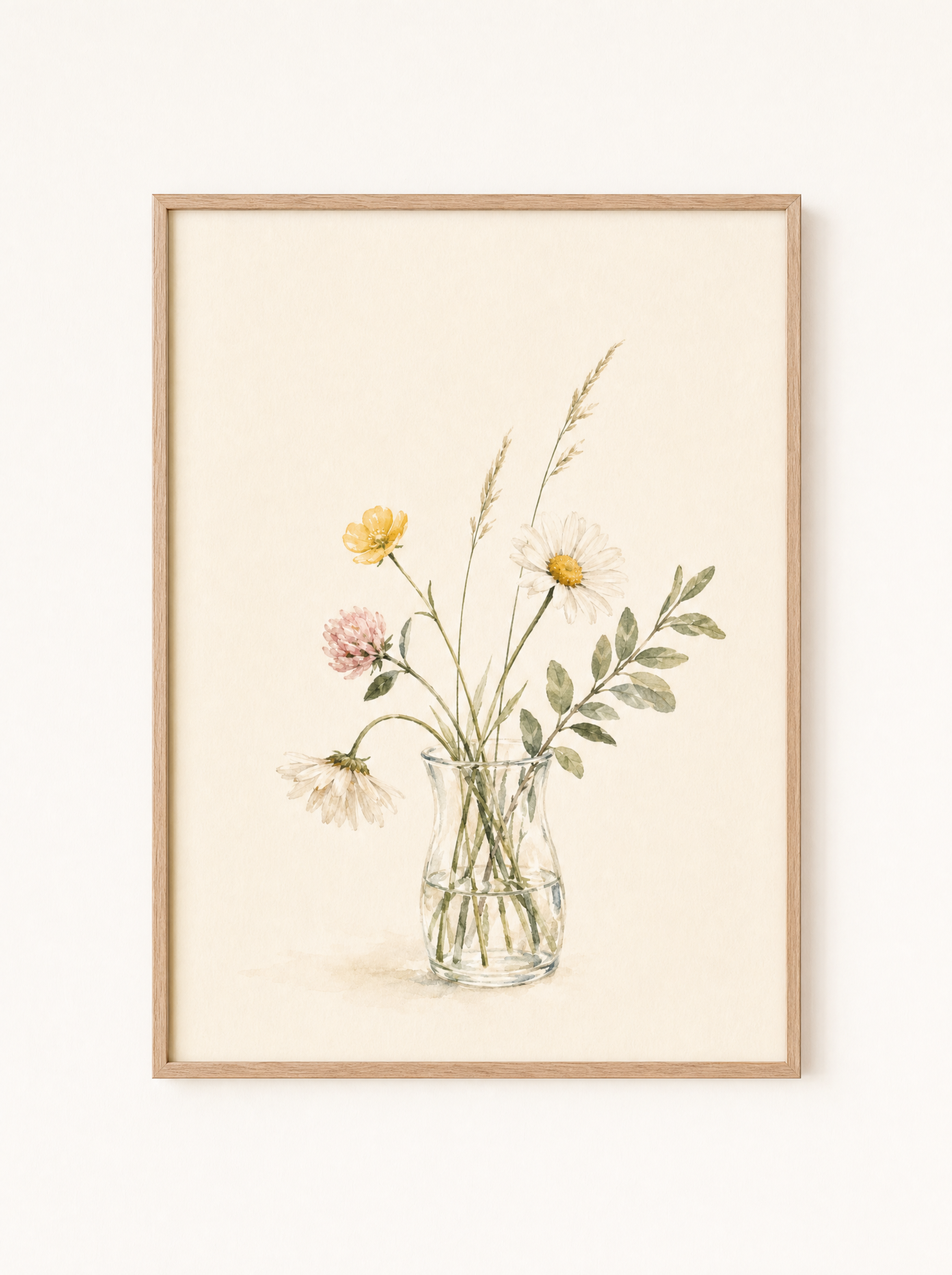 Ängsblommor i Vas poster i ekram, ren produktbild