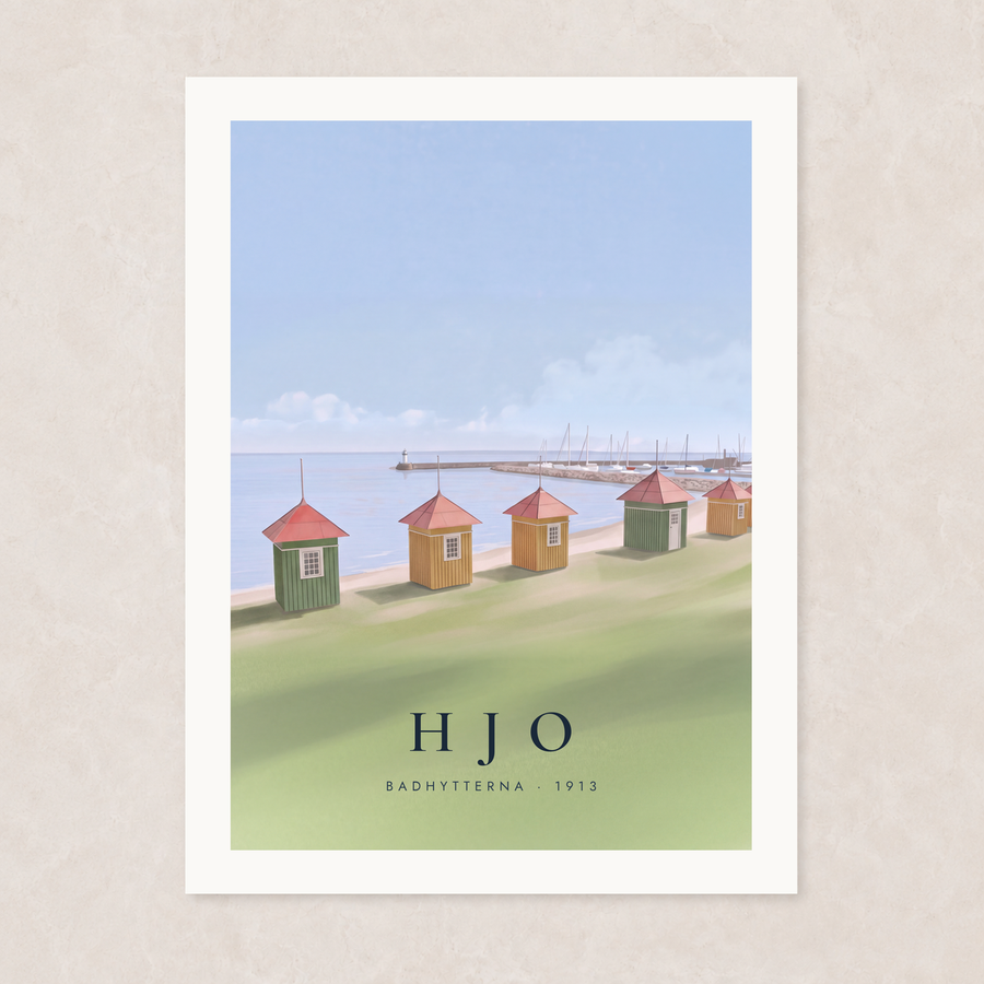 Badhytterna, Hjo – Poster