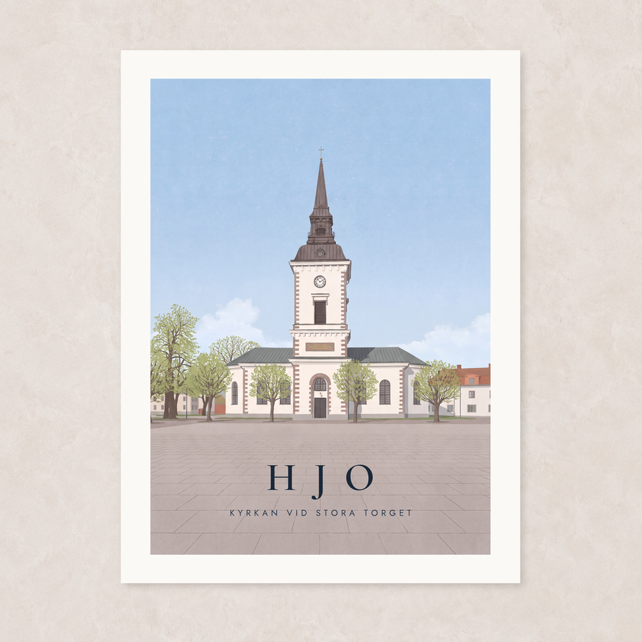 Kyrkan vid Stora torget, Hjo – Poster