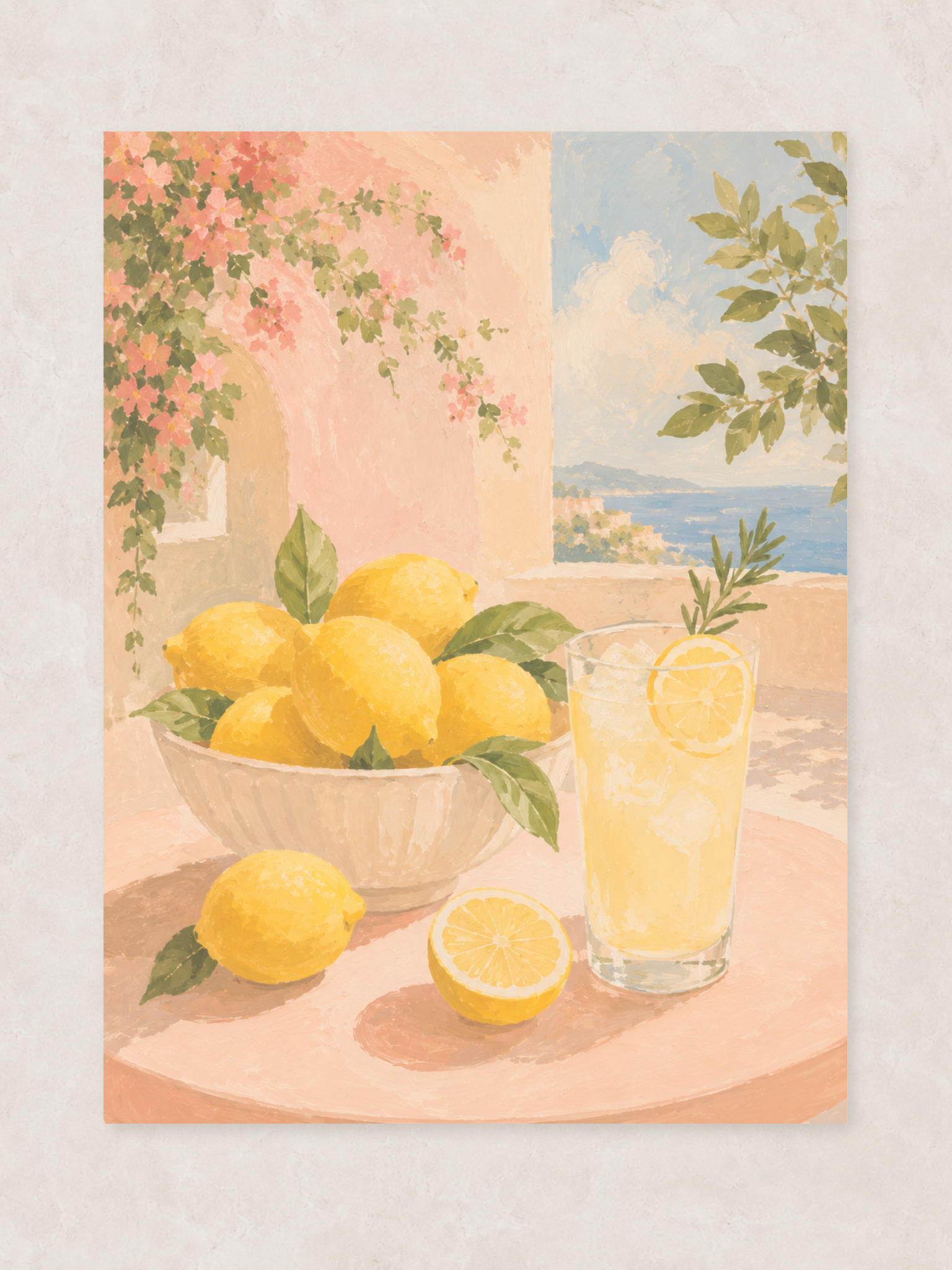 Citroner vid Medelhavet Poster